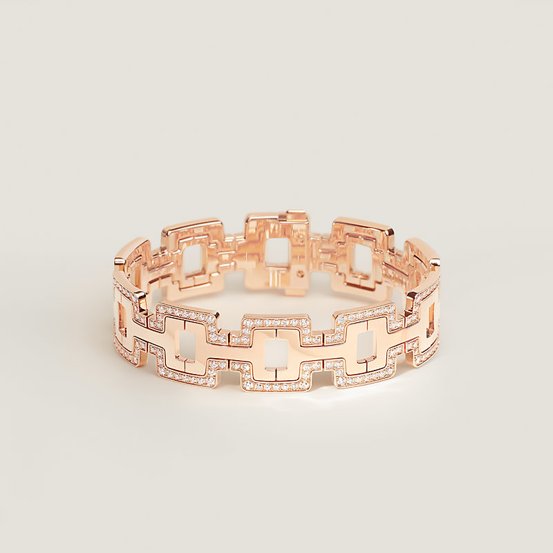 ブレスレット 《H》 - ピンクゴールド | Hermès - エルメス-公式サイト